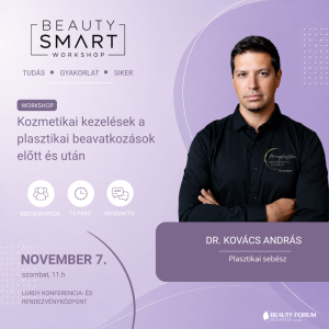 Beauty Smart Workshopok (szombat, 1-es terem) Beauty Kiállítás 1